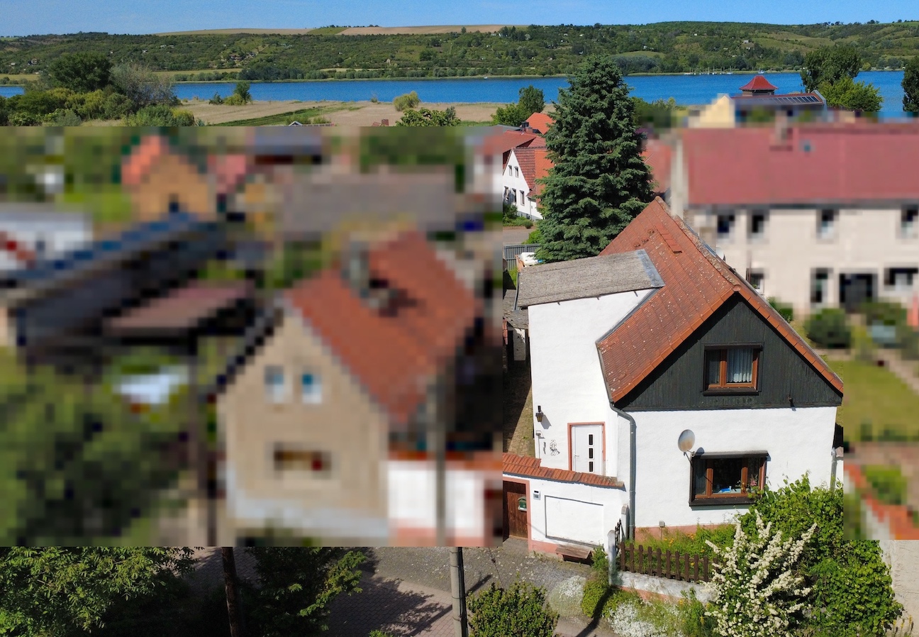 Blick auf Ferienhaus / Einfamilienhaus in Aseleben Süßer See
